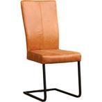 Leren eetkamerstoel Dare - Vintage Cognac (cognac) -, Huis en Inrichting, Stoelen, Bruin, Nieuw, Ophalen of Verzenden, Eén