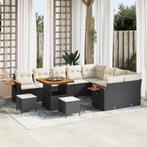vidaXL 12-delige Tuinbankenset met kussens poly rattan, Tuin en Terras, Verzenden, Nieuw, Rotan