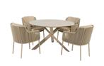 4 Seasons Outdoor Bernini tuinset latte met Prado tafel met, Tuin en Terras, Ophalen of Verzenden, Nieuw