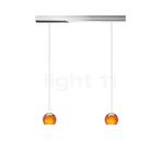 Oligo Balino Hanglamp 2-lichts LED, chroom/oranje, Verzenden, Nieuw