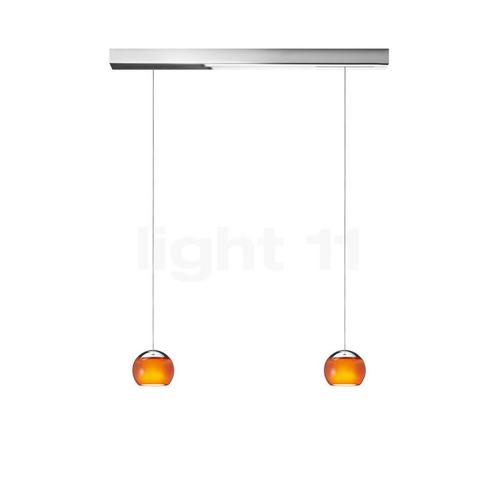 Oligo Balino Hanglamp 2-lichts LED, chroom/oranje, Huis en Inrichting, Lampen | Hanglampen, Nieuw, Verzenden