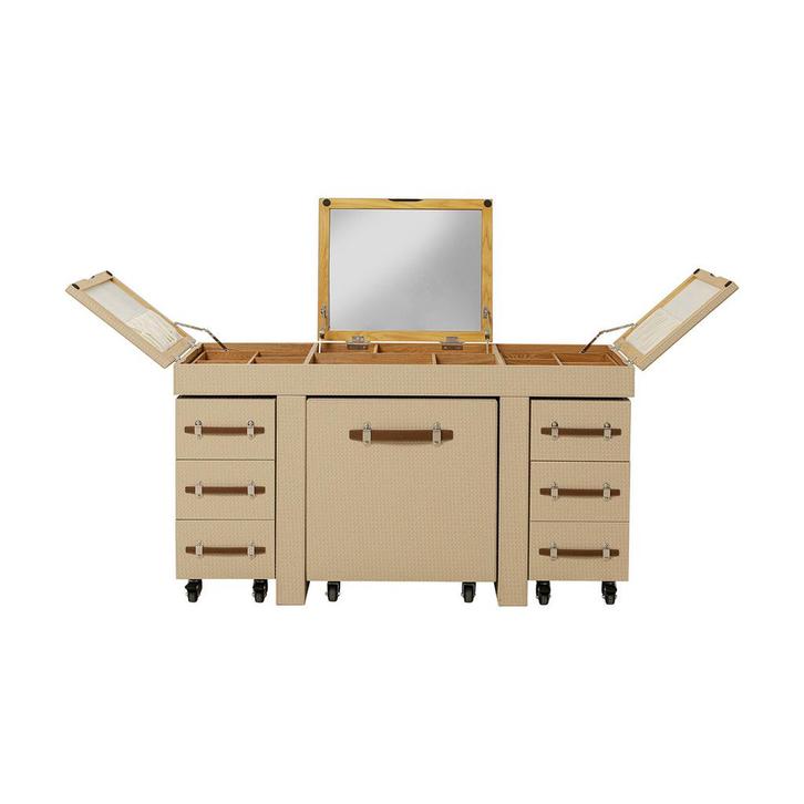 *WOONWINKEL* Kare Design Venezia Beige Make-up Tafel, Huis en Inrichting, Tafels | Sidetables, Nieuw, Verzenden