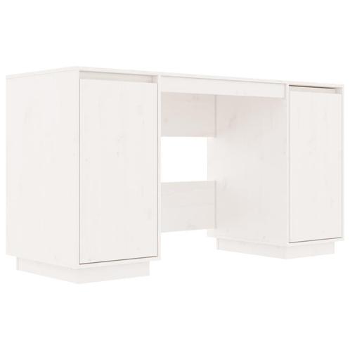 Bureau Massief Grenen - Wit - OP=OP! - Stijlvol & Voordelig, Huis en Inrichting, Bureaus, Nieuw, Bureau, Ophalen of Verzenden