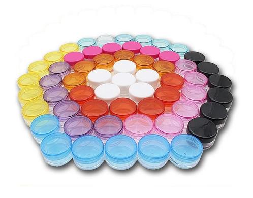 Set van 80 transparante kunststof potjes (5 ml, met deksels, Doe-het-zelf en Verbouw, Gereedschap | Handgereedschap, Nieuw, Ophalen of Verzenden
