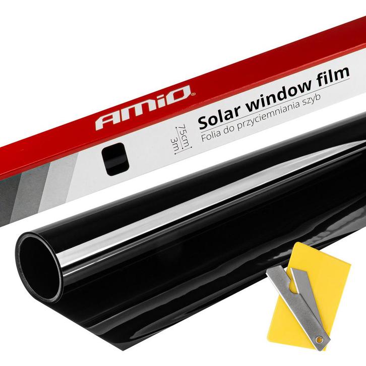 Solar Raamfolie Super donker zwart 5% - 0,75x3m, Auto diversen, Tuning en Styling, Verzenden