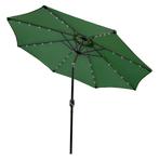 Parasol met LED verlichting 2.7 m - Kantelbaar Knikbaar - 32, Verzenden, Nieuw