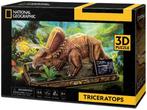 3D Puzzel - Triceratops (44 stukjes) | CubicFun - Puzzels, Nieuw, Verzenden