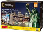 3D Puzzel - The Empire State Building (66 stuks) | CubicFun, Nieuw, Verzenden