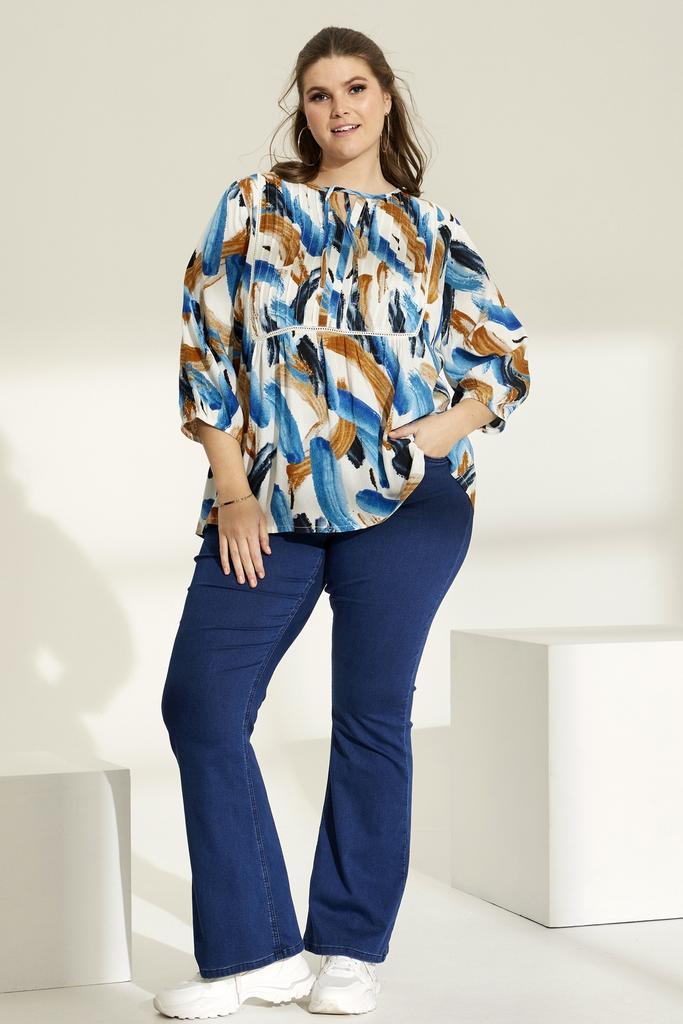 ZHENZI tuniek Lillie open bies inzet Maat:, Kleding | Dames, Blouses en Tunieken, Overige kleuren, Nieuw, Verzenden