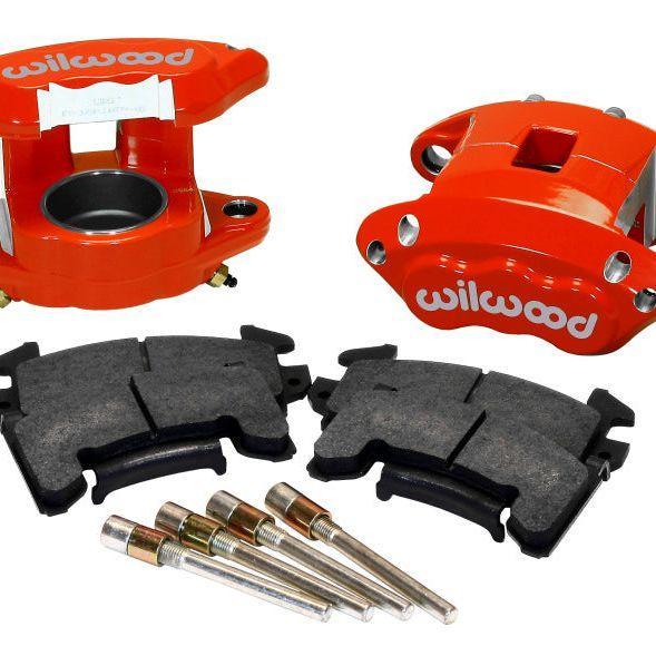 Wilwood D154 Front Caliper Kit - Red 2.50in Piston 1.04in, Auto-onderdelen, Remmen en Aandrijving, Ophalen of Verzenden