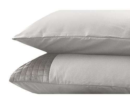 Velvet Band Sand/Grijs 2pack slopen Sand / Grey 60 x 70, Huis en Inrichting, Slaapkamer | Beddengoed