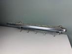 Kapstok - Vintage Aluminium Kapstok met Bagage Rek -