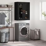 vidaXL Wandkast 69,5x34x90 cm zwart, Verzenden, Nieuw, 50 tot 100 cm, Minder dan 100 cm
