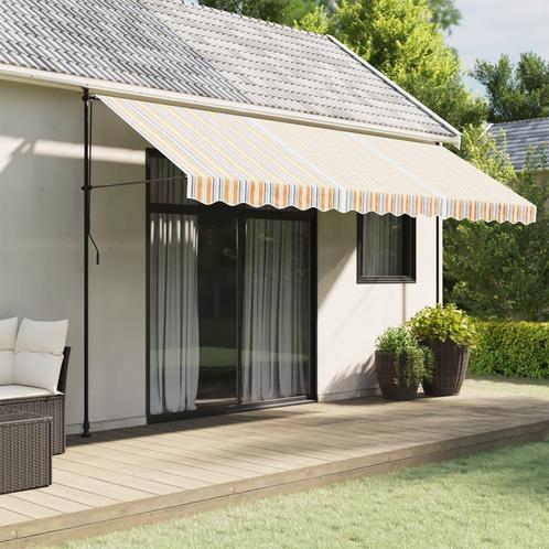 vidaXL Vervangingsdoek voor luifel gestreept 4,5x3,5 m, Tuin en Terras, Zonneschermen, Nieuw, Verzenden