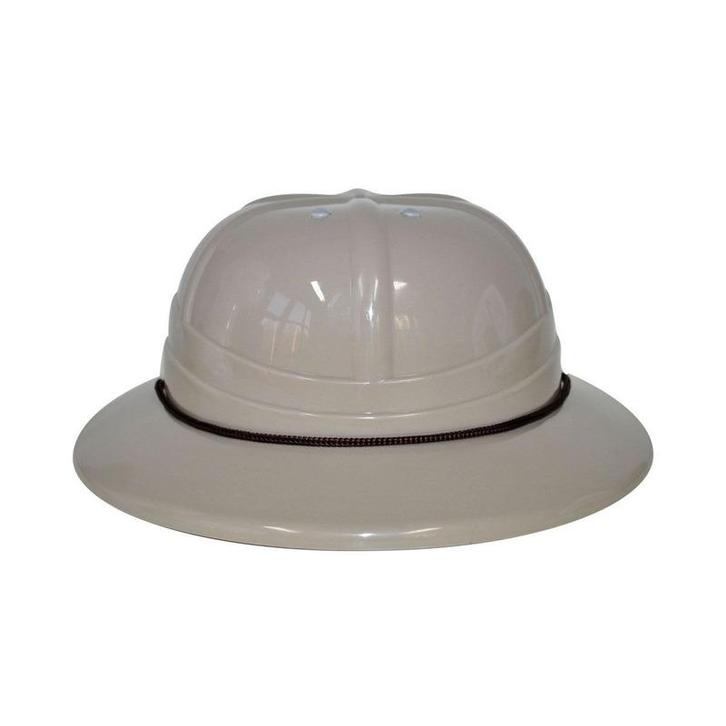 Plastic safari thema verkleed helm voor volwassenen - Helmen, Hobby en Vrije tijd, Feestartikelen, Ophalen of Verzenden