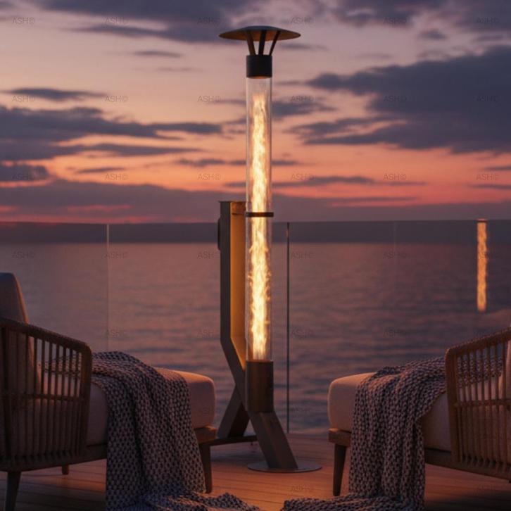 Pellet Kachel Java - XXL Terras Heater Verrijdbaar, Tuin en Terras, Terrasverwarmers, Nieuw, Ophalen of Verzenden