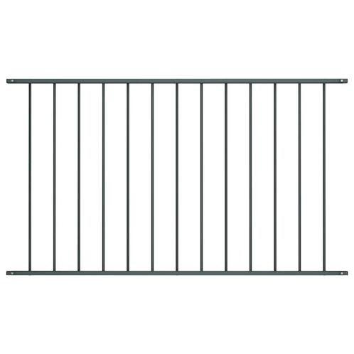 vidaXL Hekpaneel 1,7x1 m gepoedercoat staal antraciet, Tuin en Terras, Schuttingen, Nieuw, IJzer, 1 tot 2 meter, Verzenden