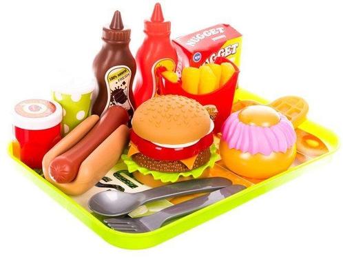 Fastfood set (Keuken, Speelgoed) (Speelgoed, Keuken), Kinderen en Baby's, Speelgoed | Speelkeukens, Nieuw, Ophalen of Verzenden