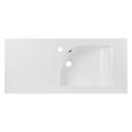 Wastafel Differnz Style 100 cm Asymmetrisch Links Wit, Huis en Inrichting, Nieuw, Ophalen of Verzenden, Wasbak of Wastafel