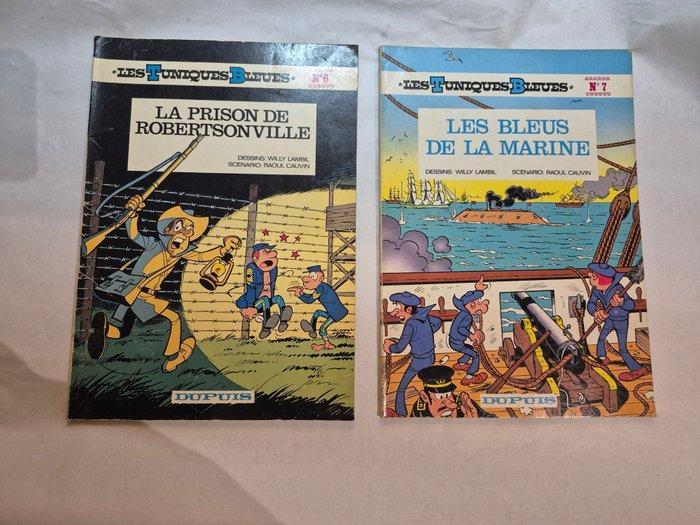 Les Tuniques Bleues T6 + T7 - 2x B - 2 Album - Eerste druk -, Boeken, Stripboeken