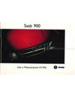 1992 SAAB 900 INSTRUCTIEBOEKJE ITALIAANS, Auto diversen, Handleidingen en Instructieboekjes