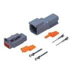 Deutsch-DTM 2-Pins Connector Set Male + Female, Ophalen of Verzenden, Nieuw