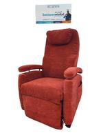 Fitform vario sta op stoel in rood stof met een kuip rug, Minder dan 75 cm, Stof, Zo goed als nieuw, 50 tot 75 cm