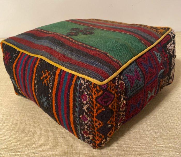 Kelim Poef - Kelim - 48 cm - 48 cm, Antiek en Kunst, Antiek | Kleden en Textiel