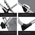 Ligbed - Ligstoel - Zonnebed - Opvouwbaar - Grijs - KESSER®, Tuin en Terras, Verzenden, Zo goed als nieuw