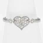 Ring - 18 karaat Witgoud Diamant (Natuurlijk) - Hart, Nieuw