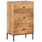 vidaXL Dressoir 45x30x75 cm massief mangohout, Minder dan 50 cm, Verzenden, Nieuw, 25 tot 50 cm