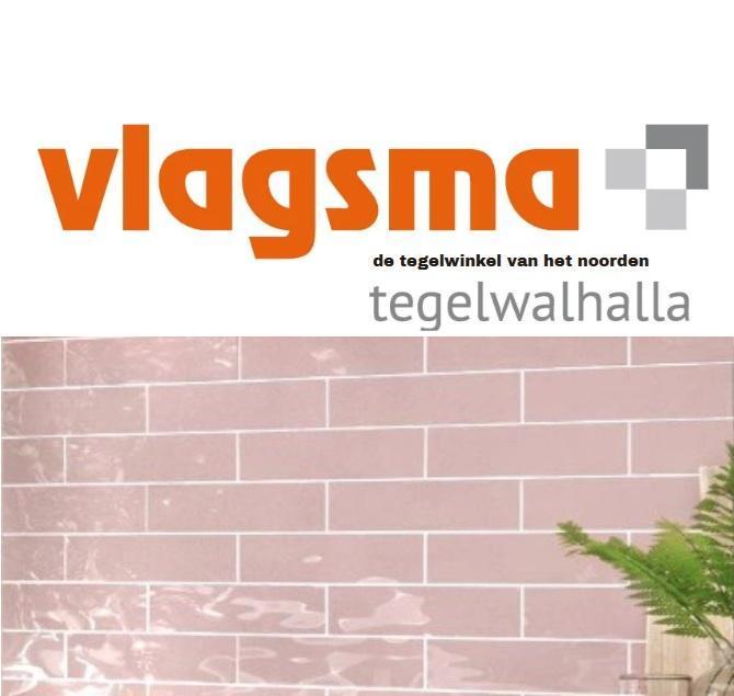 Roze handvorm tegels - 7,5x30 cm - badkamer tegels roze, Doe-het-zelf en Verbouw, Tegels, Minder dan 20 cm, 20 tot 40 cm, 10 m² of meer