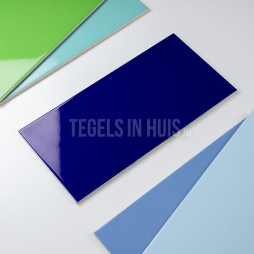 Wandtegel 20x40 glans donker blauw waamb555 wandtegel, Doe-het-zelf en Verbouw, Tegels, Wandtegels, Nieuw, 10 m² of meer, Ophalen