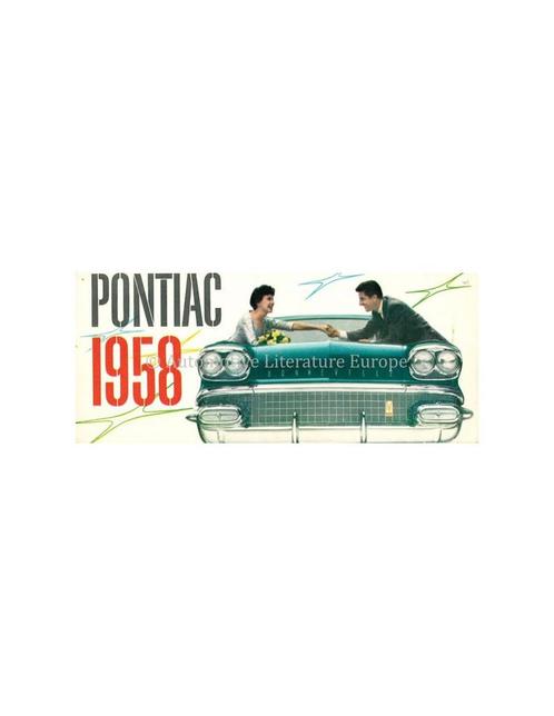 1958 PONTIAC 16 GOLDEN JUBILEE MODELS BROCHURE ENGELS, Boeken, Auto's | Folders en Tijdschriften