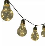 Set van 2 solar LED-lichtsnoeren buiten – 20 lampen – 3,8 m, Ophalen of Verzenden, Nieuw