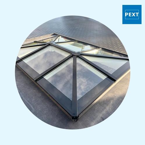 Pext Lichtstraat Schilddak triple glas, Doe-het-zelf en Verbouw, Glas en Ramen, Nieuw, Verzenden