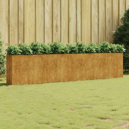 vidaXL Plantenbak verhoogd 360x40x80 cm cortenstaal, Tuin en Terras, Bloembakken en Plantenbakken, Nieuw, Metaal, 60 cm of meer