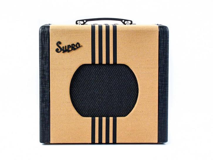 Supro Delta King 10 Tweed Black (Gitaarversterkers), Muziek en Instrumenten, Versterkers | Bas en Gitaar, Basgitaar, Nieuw, Minder dan 50 watt