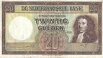 Bankbiljet 20 gulden 1945 Stadhouder Willem III Zeer Fraai, Verzenden