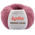 Katia Merino Aran - 54 oudroze - Merinogaren, Hobby en Vrije tijd, Breien en Haken, Ophalen of Verzenden, Nieuw