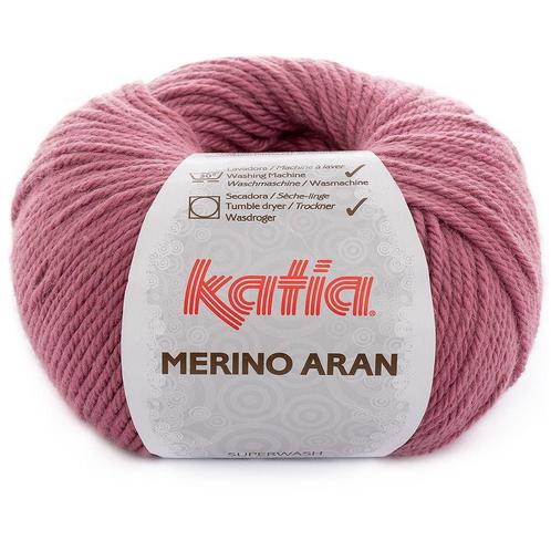 Katia Merino Aran - 54 oudroze - Merinogaren, Hobby en Vrije tijd, Breien en Haken, Ophalen of Verzenden