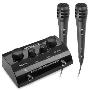 Retourdeal - Vonyx AV430B karaoke set met 2x karaoke microfo beschikbaar voor biedingen