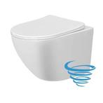 Tornado hangtoilet met softclose zitting glans wit, Verzenden, Nieuw, Toilet