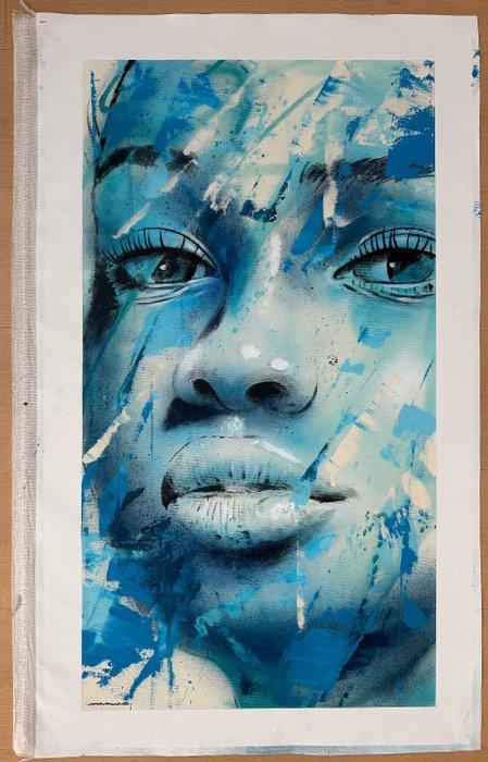 MrKas - She is the Quiet Flame - XL, Antiek en Kunst, Kunst | Schilderijen | Modern