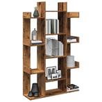 vidaXL Boekenkast 86x25,5x140 cm bewerkt hout oud, Verzenden, Nieuw, Overige houtsoorten