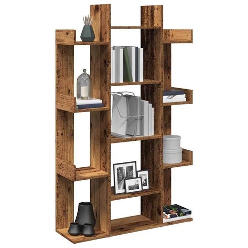 vidaXL Boekenkast 86x25,5x140 cm bewerkt hout oud, Huis en Inrichting, Kasten | Boekenkasten, Nieuw, Overige houtsoorten, Verzenden