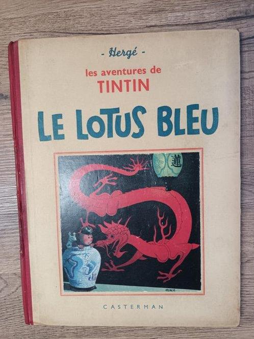 Tintin T5 - Le lotus bleu N&B (A 9) - C - 2e édition - 1, Boeken, Stripboeken