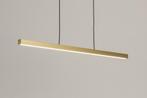 Rietveld Hanglampen - Goud - Geschuurd Aluminium, Huis en Inrichting, Lampen | Hanglampen, Verzenden, Nieuw