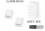 Klikaanklikuit dubbele inbouw dimmer set - AYCT-303 + 2...., Nieuw