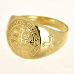 Ring met amulet - 14 karaat Geel goud